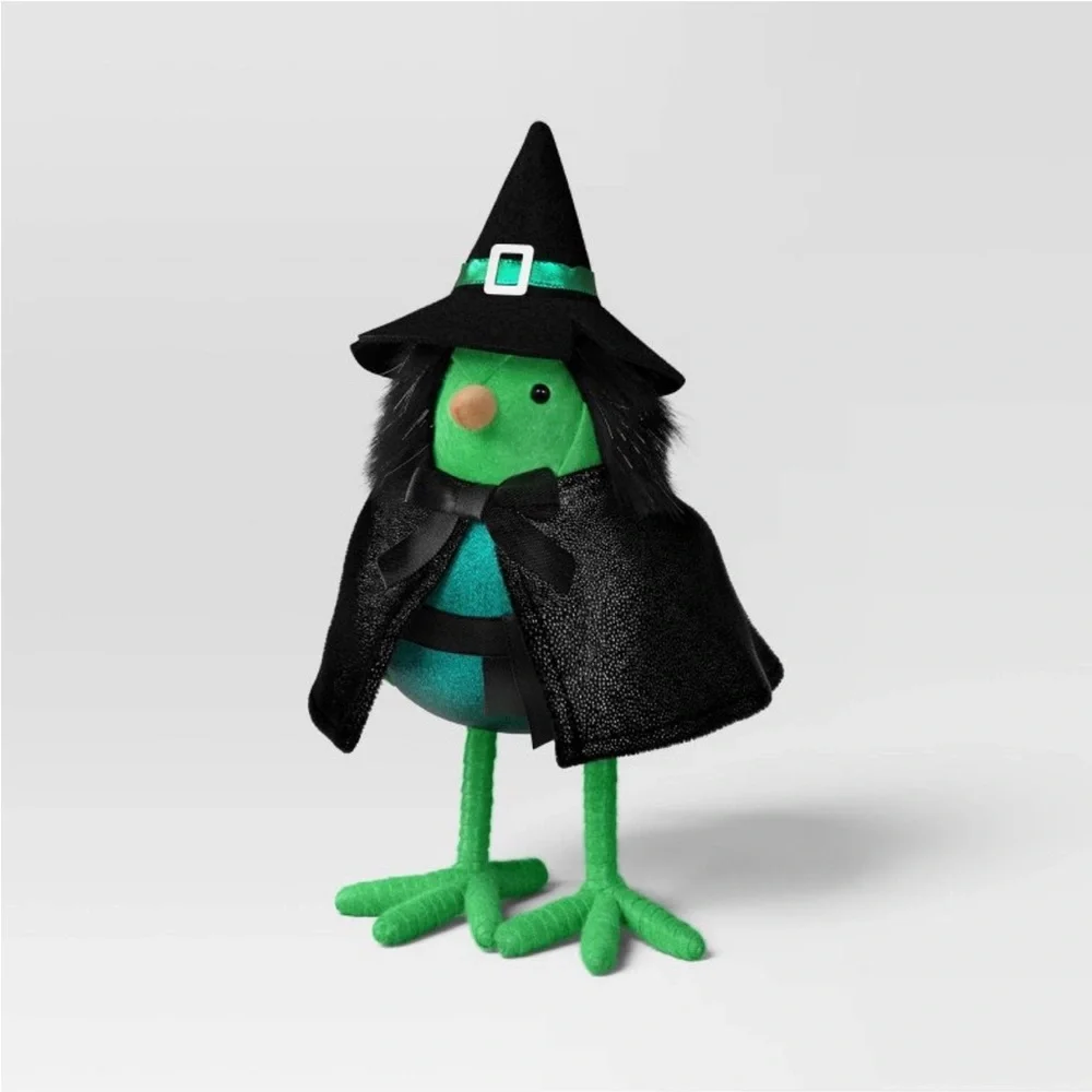 NWT Gloomer Target Featherly Friends Wicked Inspired Green Witch Halloween Bird